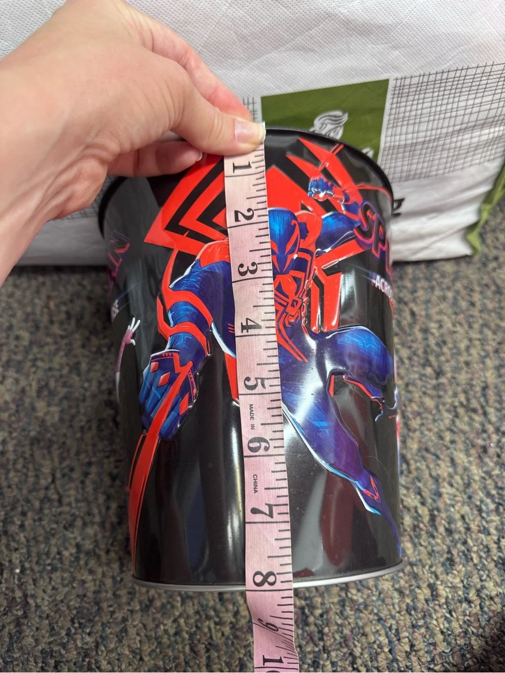 Spiderman Across the Spider-Verse Popcorn Tin - Black & Red